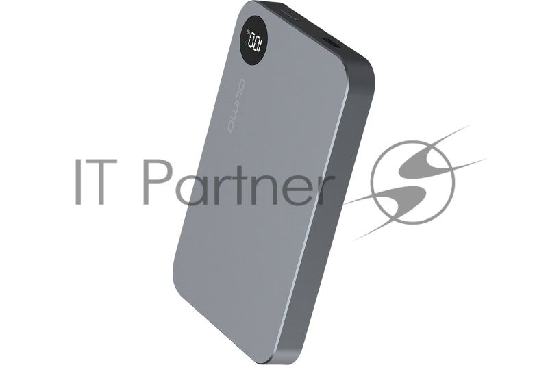 Портативный аккумулятор QUMO Future Magnetic PowerAid 5000mAh W15 темно-серый FMPA-5C-S1