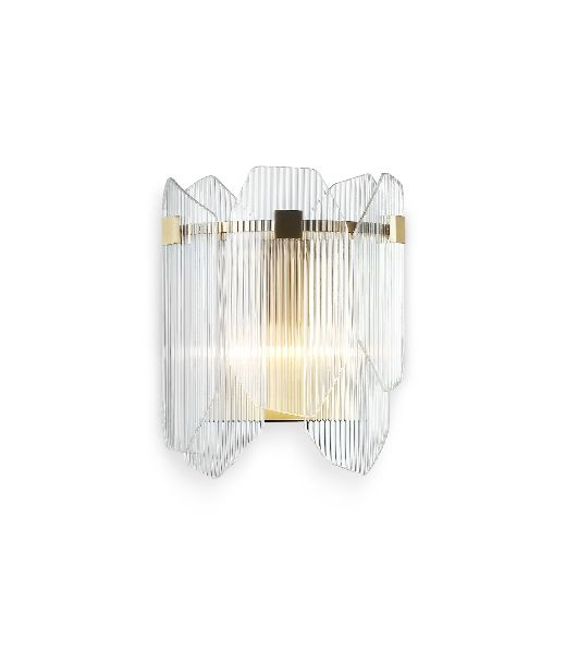 Настенный светильник Ambrella light LH31257/2 BS/CL латунь/прозрачный E14*2 max 40W 220*150*270