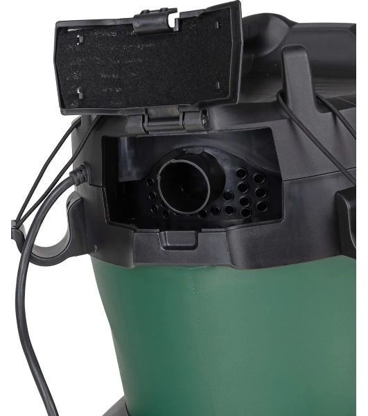 Строительный пылесос Bosch AdvancedVac20 зеленый, 300/1200 Вт, уборка сухая/влажная, пылесборник мешок/контейнер, 20 л