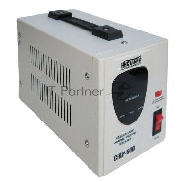 RUCELF CTAP-500VA 500ВА, диапазон 140-270,однофазный,управление релейное, дисплей,точность 220+-6%, КПД 98%.