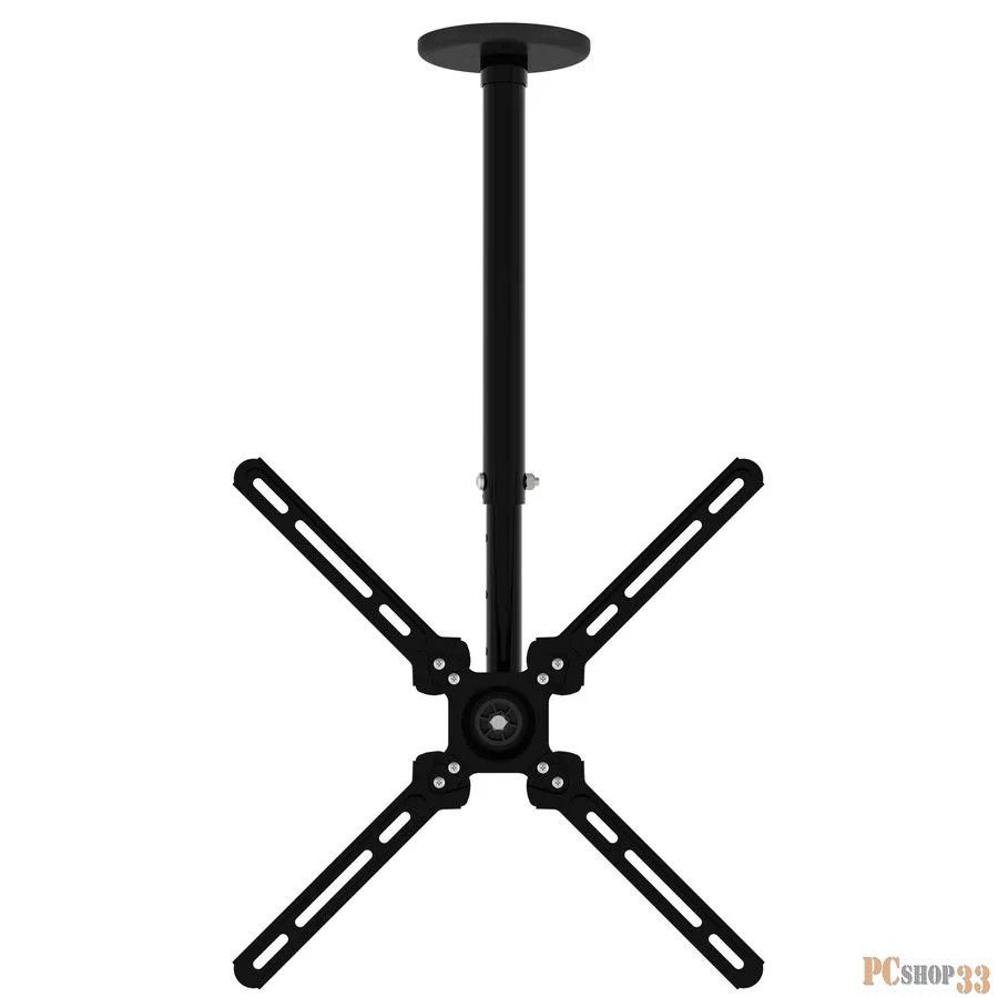 Кронштейн для телевизора Cactus CS-CP07 черный 23"-55" макс.45кг потолочный поворот и наклон