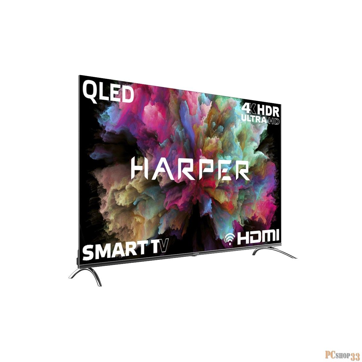 Телевизор Harper 65" 65Q850TS черный QLED UHD 60Hz Android TV