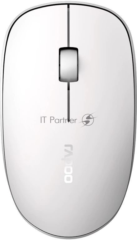 Мышь Rapoo M200 белый оптическая (1000dpi) беспроводная BT/Radio USB (2but)