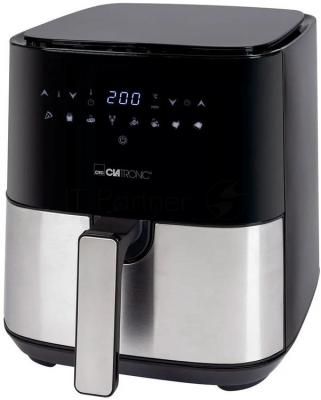Аэрофритюрница Clatronic FR 3782 H черный/серебристый, 1450 Вт, 5 л, сенсор, 8 программ