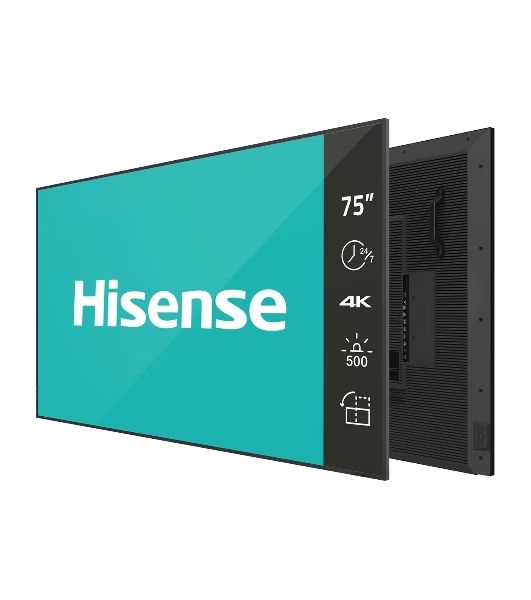 Панель Hisense 75" 75DM66D черный D-LED DID LED 8ms 16:9 HDMI M/M матовая 1200:1 500cd 178гр/178гр 3840x2160 DP 4K USB 29кг