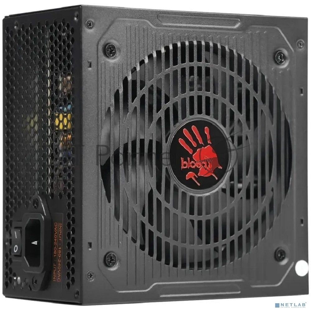 Блок питания Bloody BD-PS600W, 600Вт, 80 PLUS белый, 120мм, черный