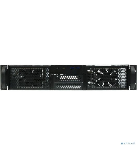 Корпус серверный 2U Procase RE204-D0H8-A-45 0x5.25+8HDD,черный,без блока питания(2U,2U-redundant),глубина 450мм,ATX 12"x9.6"