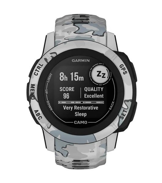 Умные часы Garmin Instinct 2S Camo Edition, 1.1" MIP, Bluetooth, ANT+, 10 ATM, черный / серый / камуфляж