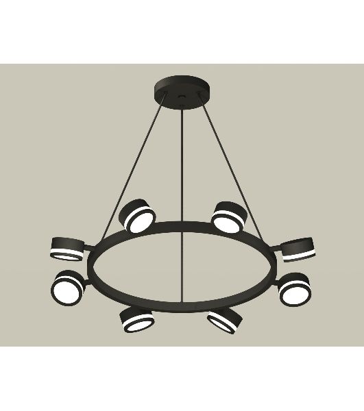 Светильник Ambrella light XB9198200/8 SBK/FR черный песок/белый матовый GX53 (C9198, N8415)