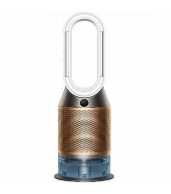 Очиститель-увлажнитель воздуха Dyson PH05 545007-01 белый/золотистый, 40 м², 5 л, HEPA H13, угольный фильтр, SCO-катализатор, УФ-стерилизация воды, управление со смартфона, датчики качества воздуха, 6 режимов работы