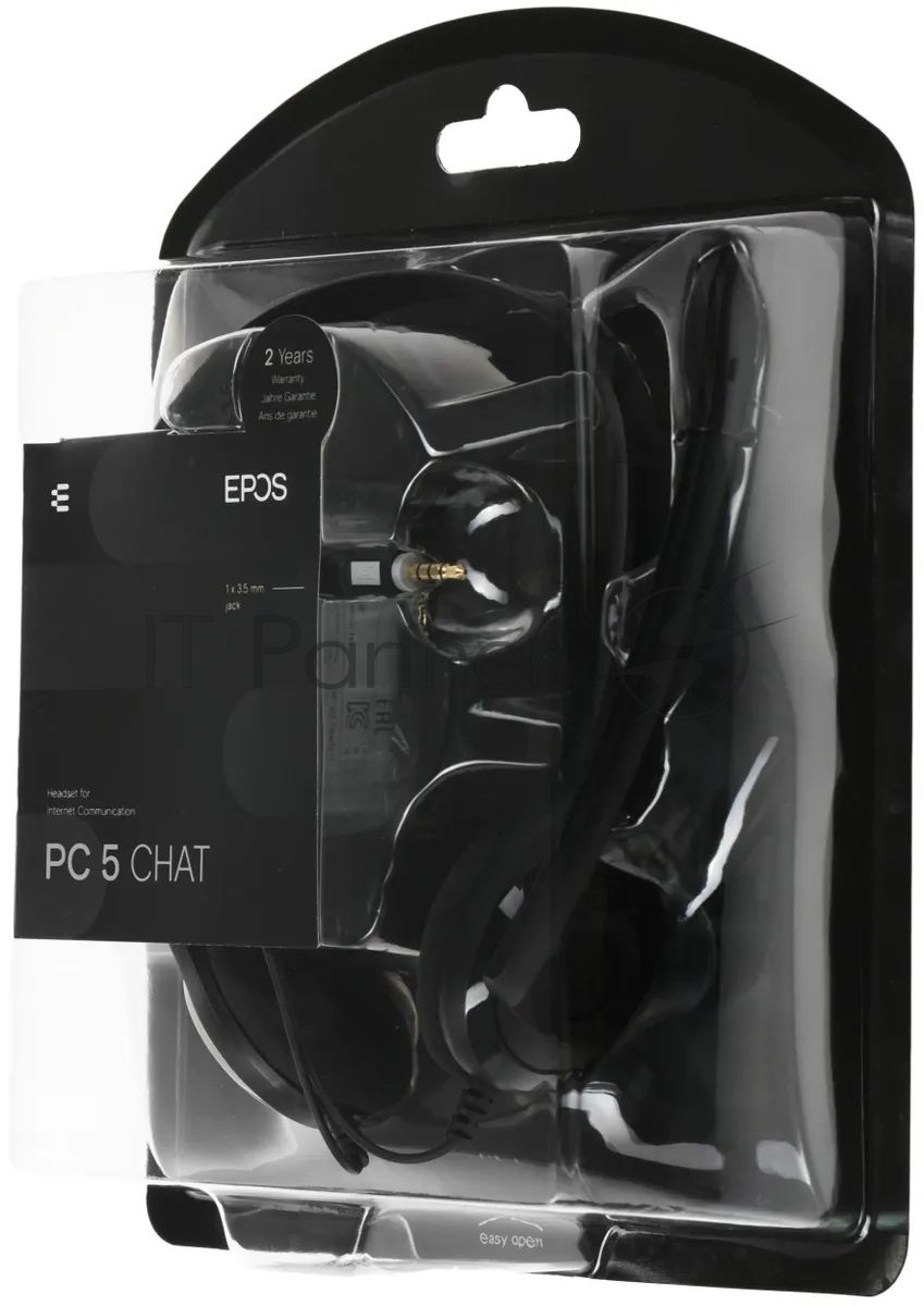 Гарнитура EPOS PC 5 Chat чёрный, проводная, mini jack 3.5 мм