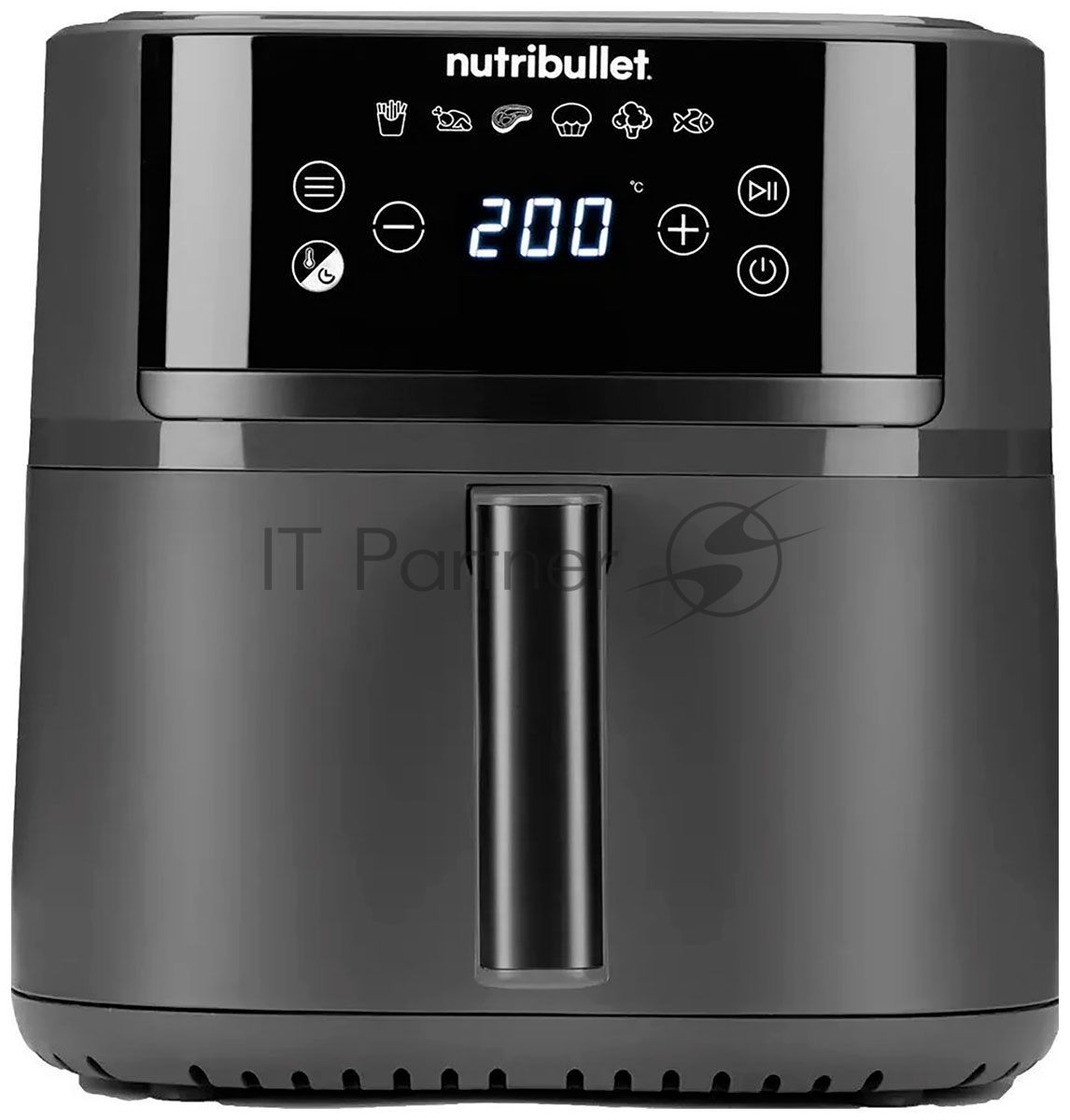 Аэрогриль Nutribullet NBA0611DG черный, 1700 Вт, 6 л, сенсор, 6 программ