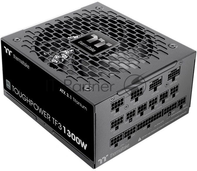 Блок питания Thermaltake Toughpower TF3 1300W, 1300Вт, 80+ Titanium, 140мм, модульный, черный