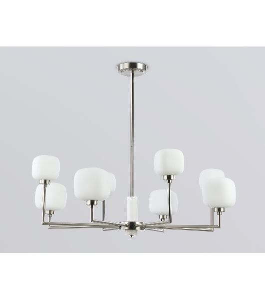 Люстра Ambrella light LH53003/8 SN/FR сатин никель/белый матовый G9*8 max 40W D830*680
