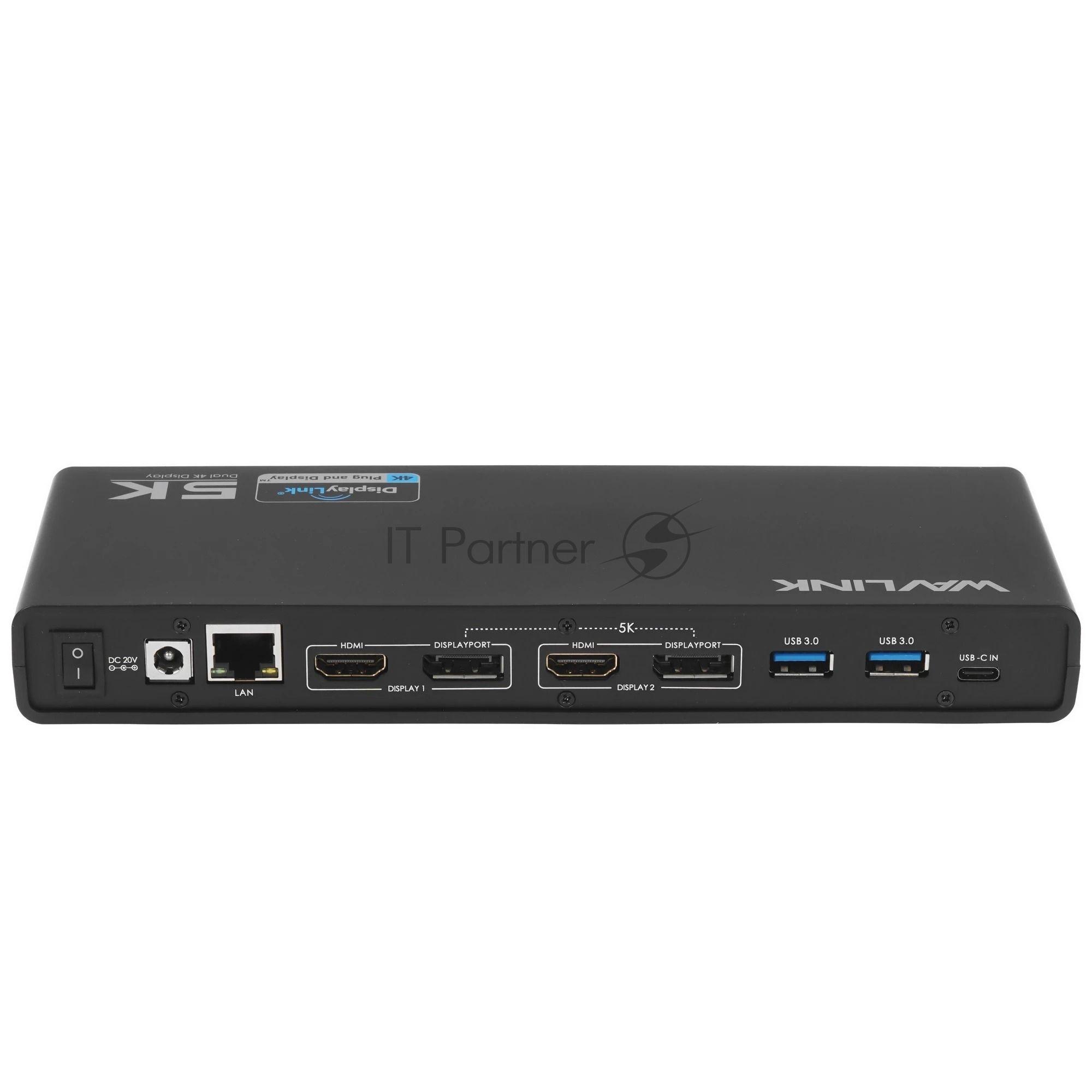 Док-станция WAVLINK WL-UG69DK1, USB Type-C, DisplayPort/HDMI/RJ-45/USB Type-C/Jack 3.5mm, USB
