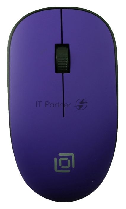 Мышь Oklick 515MW черный/пурпурный оптическая (1200dpi) беспроводная USB (3but)