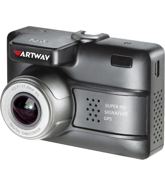 Видеорегистратор Artway MD-105, 2304x1296, 2.4", GPS, G-сенсор, GPS-информатор