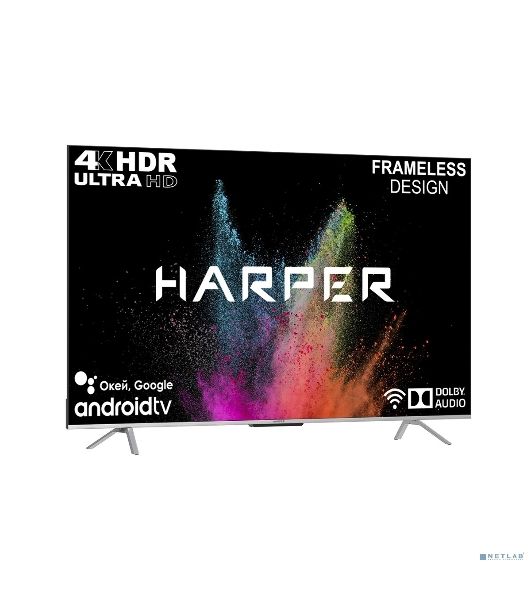 Телевизор Harper 75" 75U770TS черный LED UHD 60Hz Smart TV Android TV 2GB/16GB