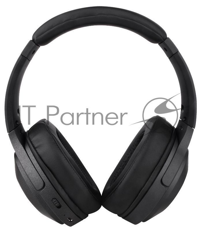 Беспроводные/проводные наушники Digma BT-20 ANC черный, накладные, Bluetooth + проводной, активное шумоподавление, складная конструкция, до 15 ч