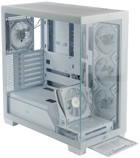 Корпус eATX Eurocase M9 Max-Fish tank M9 MAX 2ARGB 3_0_2 WHITE белый
