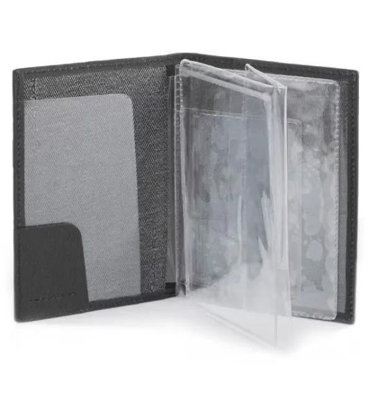 Обложка для документов Piquadro Black Square PP5256B3/N, черный, натур.кожа