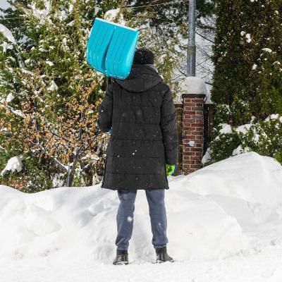 Лопата для уборки снега, полипропилен, 450х450х1355 мм, алюминиевый черенок, LUXE Palisad Лопата для уборки снега, полипропилен, 450х450х1355 мм, алюминиевый черенок, LUXE Palisad