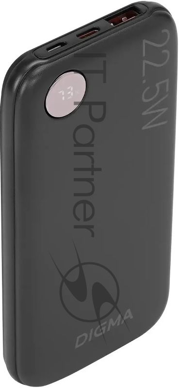 Портативный аккумулятор Digma DGPF10B 10000mAh QC3.0/PD3.0 22.5W 3A USB-A/USB-C черный