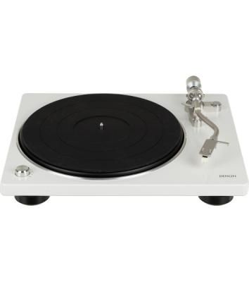 Проигрыватель винила Denon DP-400F, частично автоматический, белый