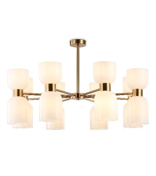 Люстра Ambrella light LH56095/16 BS/FR латунь/белый матовый E14*16 max 40W D860*510
