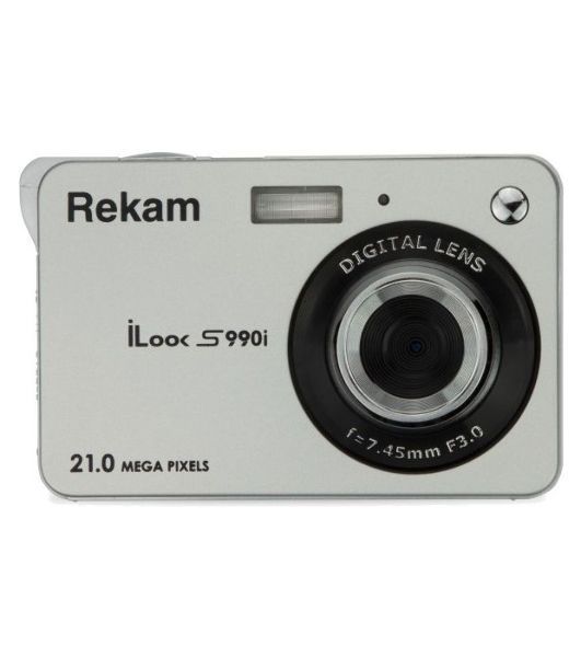 Фотоаппарат Rekam iLook S990i серебристый 21Mpix 2.7" 720p SDHC/MMC CMOS IS el/Li-Ion