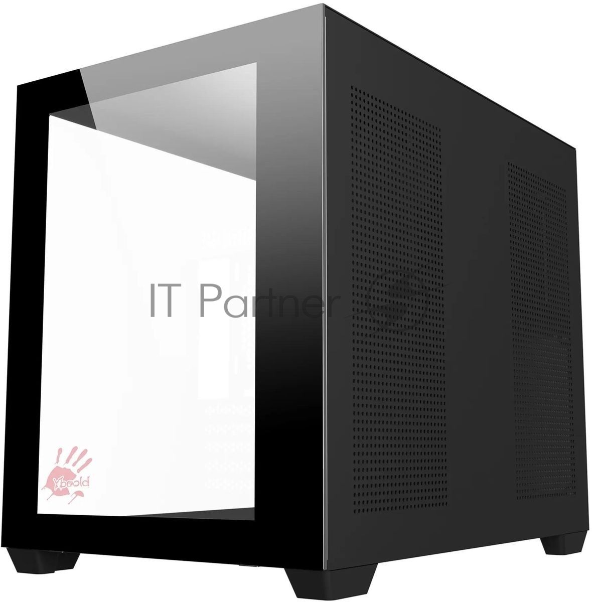 Компьютерный корпус Bloody BD-CC108 черный без БП mATX 9x120мм 2xUSB 3.0 audio bott PSU