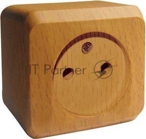 Розетка 1-м ОП Этюд Дача 16А IP20 без заземл. бук SchE PA16-001T