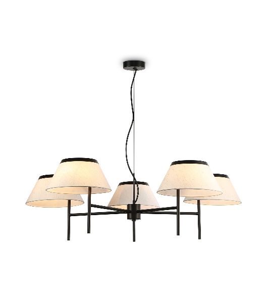 Люстра Ambrella light LH72453/5 BK/WH черный/белый Е14/5 max 40W D1000*290-1080