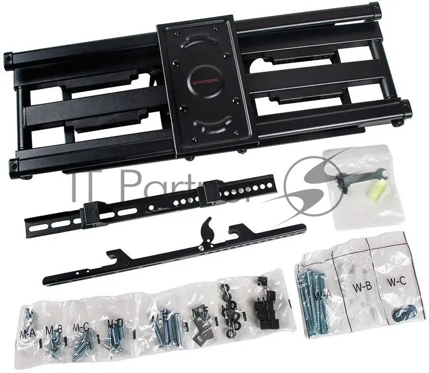 Кронштейн для телевизора Arm Media PARAMOUNT-70 черный, 32"-90" макс. 65 кг, настенный, поворотно-выдвижной и наклонный