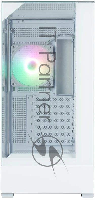 Компьютерный корпус ZALMAN P40 Prism Plus, ATX, белый, WINDOW, 3xCombo (3.5'' or 2.5"), 1xUSB TYPE-C, 2xUSB 3.0, SIDE 3x120мм ARGb, REAR 1x120мм ARGb
