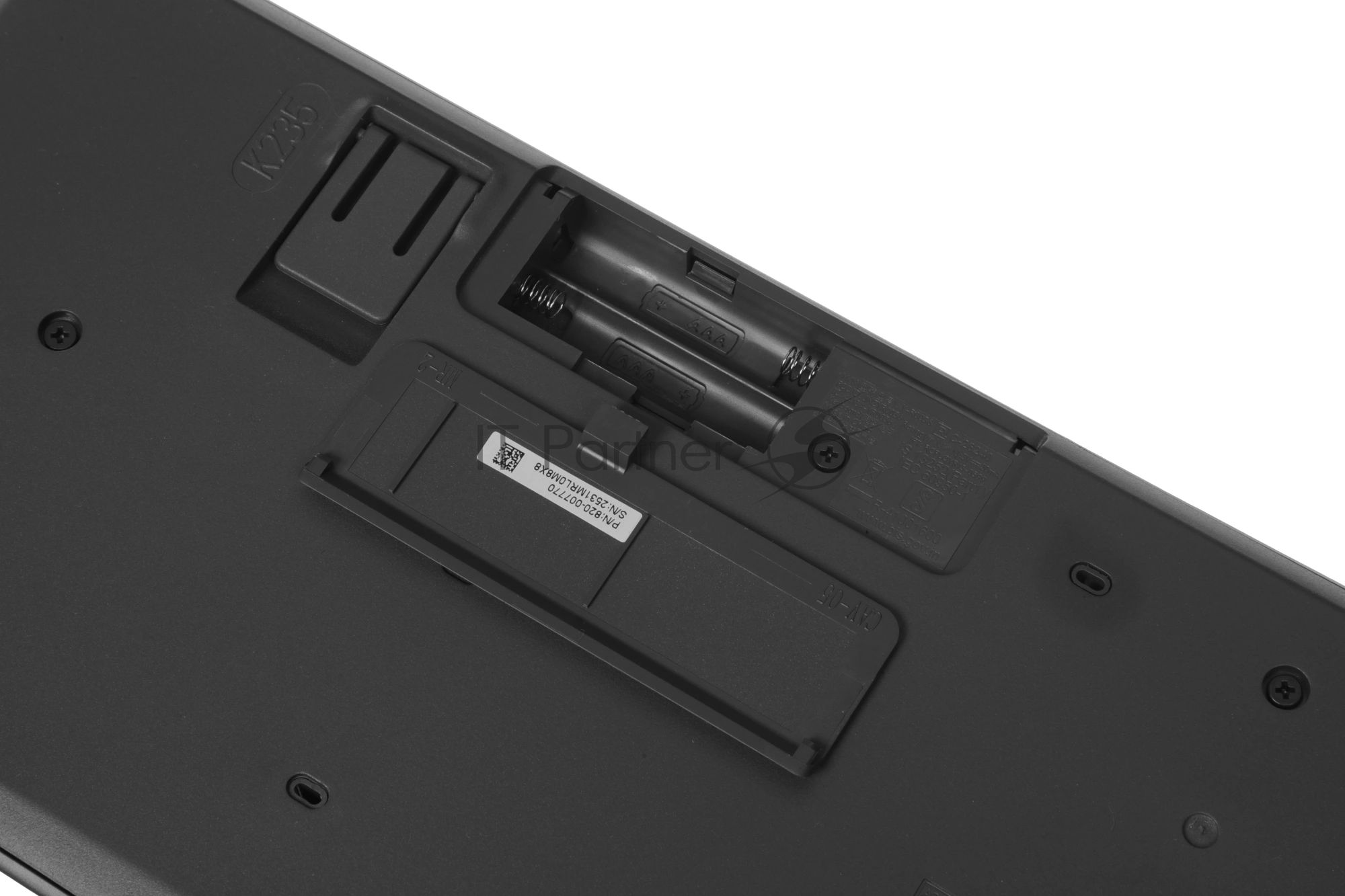 Комплект клавиатура+мышь Logitech MK235 беспроводной, USB, 1000 DPI, серый ( неоригинальная гравировка)