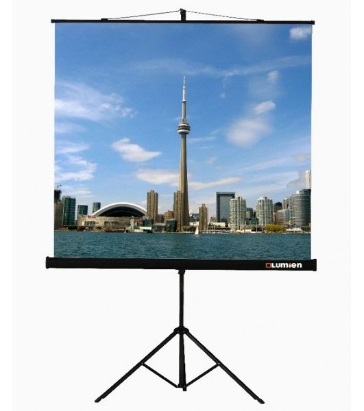 Экраны LUMIEN Lumien Экран на треноге 180x180 см Eco View LEV-100102 1:1 с возможностью настенного крепления