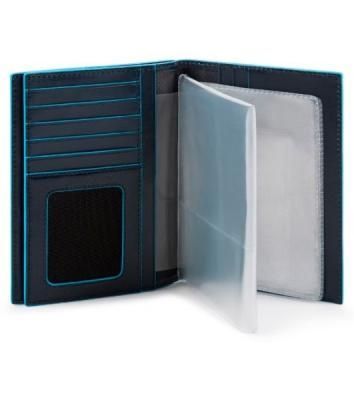 Обложка для документов Piquadro Blue Square PP5246B2R/BLU2 синий натур.кожа