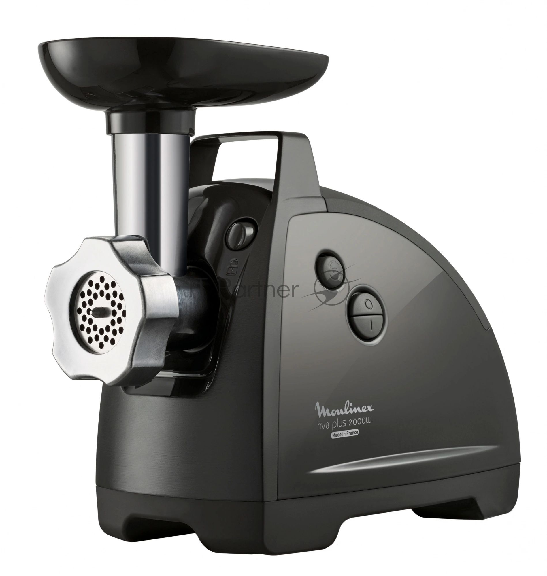 Мясорубка электрическая Moulinex ME684832 черный, 2000 Вт, 3.5 кг/мин, реверс, защита от перегрузки, насадки - 10