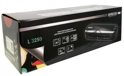 Ламинатор Office Kit L3250 черный A3 (60-125мкм) 50 см/мин (4вал.) хол.лам. лам.фото реверс