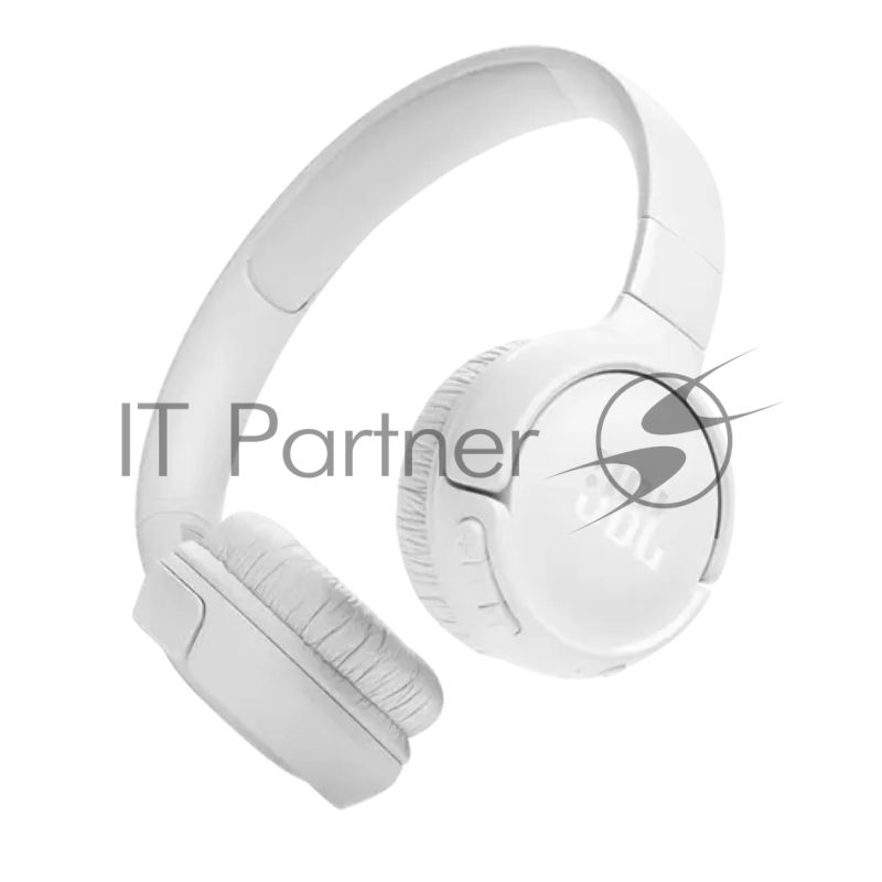 Беспроводные наушники JBL Tune 520BT белый, накладные, Bluetooth, быстрая зарядка, складная конструкция
