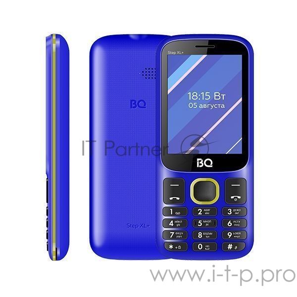 Мобильный телефон BQ 2820 Step XL+ черный/синий