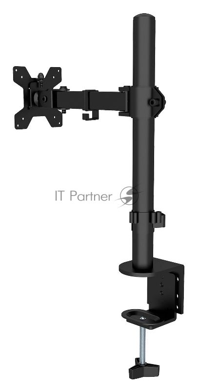 Кронштейн для мониторов ЖК Buro BU-M051-M черный, 17"-32" макс. 8 кг, крепление к столешнице поворот и наклон