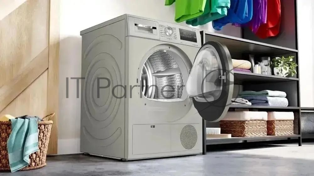 Сушильная машина Bosch WTN86212ME серый, 8 кг, сушка - конденсационная, программ - 8, 59.8 x 84.2 x 61.3 см