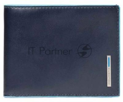 Кошелек мужской Piquadro Blue Square PU1241B2R/BLU2 синий натур.кожа