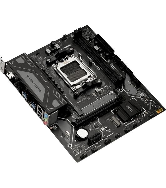 Материнская плата CBR B650M V2, AM5, AMD B650, 2xDDR5, 3xSATA, 1xM.2, 1xPCIe 4.0 x16, 1xPCIe x1, 1xHDMI, 1xDP, 1x1Gb LAN, 4xUSB-A 5Gbps, 2xUSB-A 2.0, 3x3.5 мм, 7.1, mATX