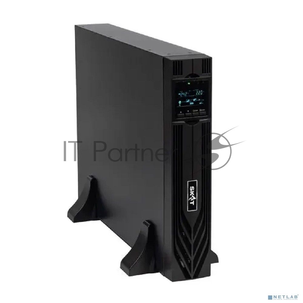 Источник бесперебойного питания Бастион SKAT-UPS 3000-RACK-ON-E P3 Online, синус, 3000ВА/3000 Вт, стойка/на пол, 8xC13 + 1xC19, встр. SNMP/USB/RS-232/EPO, БЕЗ АКБ (6 шт 40-200Ач) или SKAT ВС 72/9 RACK, МПТ (8775)