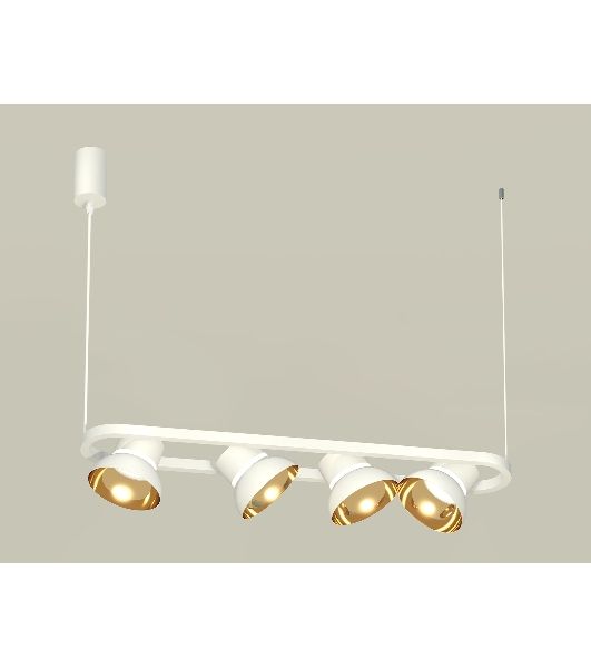 Светильник Ambrella light XB9163081/4 SWH/PYG/CL белый песок/золото желтое полированное/прозрачный GX53 (С9163, N8144)