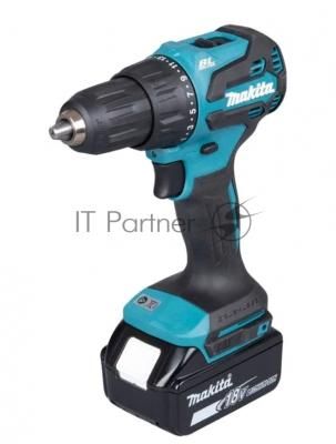 Дрель-шуруповерт Makita DHP490F005, 18 В, 3 Ач, 50 Нм, бесщеточный, ударный Дрель-шуруповерт Makita DHP490F005, 18 В, 3 Ач, 50 Нм, бесщеточный, ударный