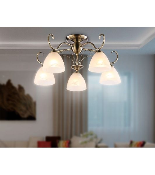 Светильник Ambrella light TR3046/5 SB/FR бронза/белый матовый E27/5 max 40W D595*285
